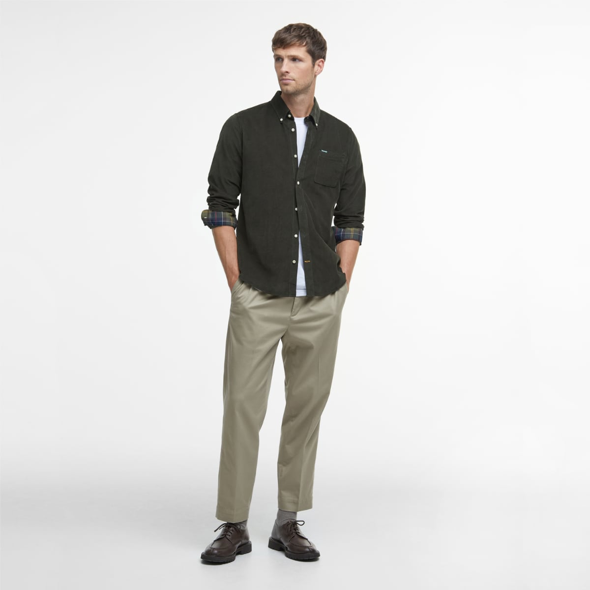 Barbour Ramsey Tailored Fit Men's Shirt | Forest