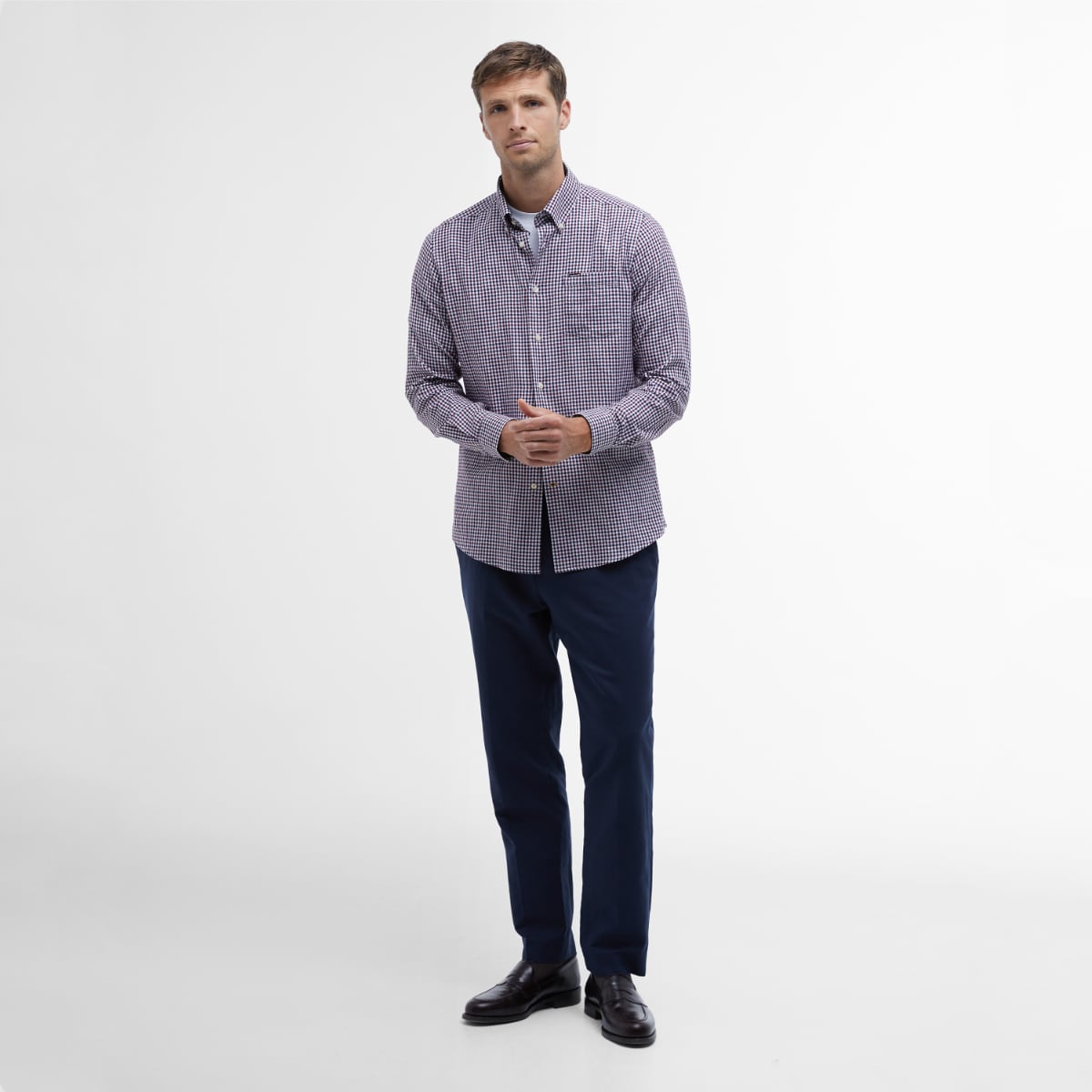 Barbour Padshaw Tailored Fit Men's Shirt | Rich Red