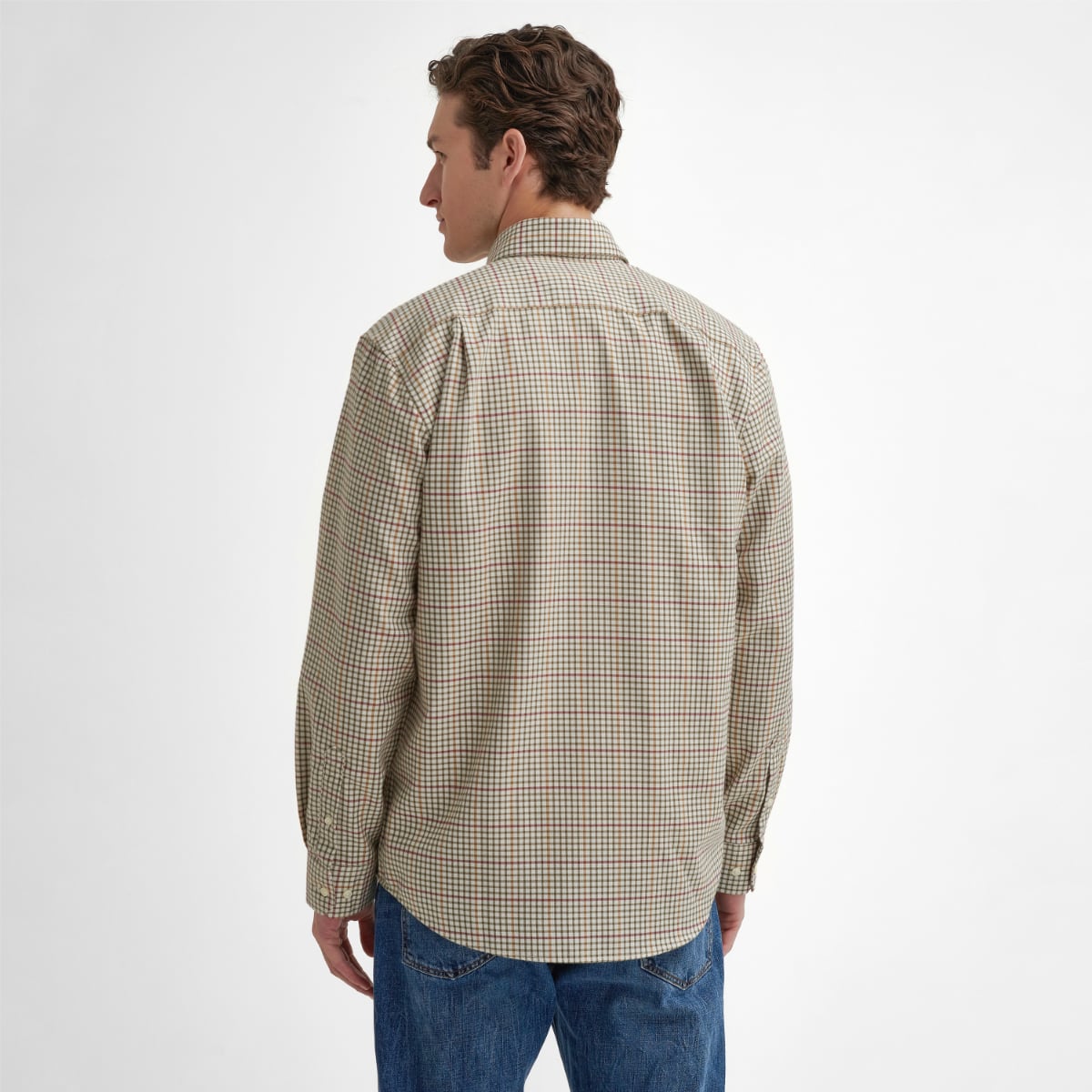 Barbour Henderson Thermo Weave Regular Fit Men's Shirt | Ecru
