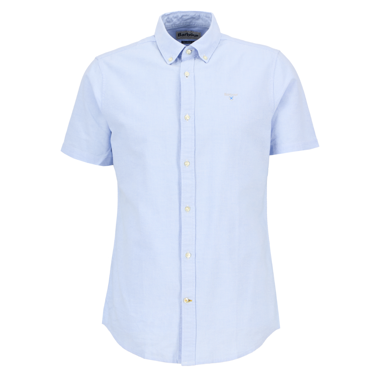 Barbour Oxtown Short Sleeve Tailored Fit Men's Shirt | Sky