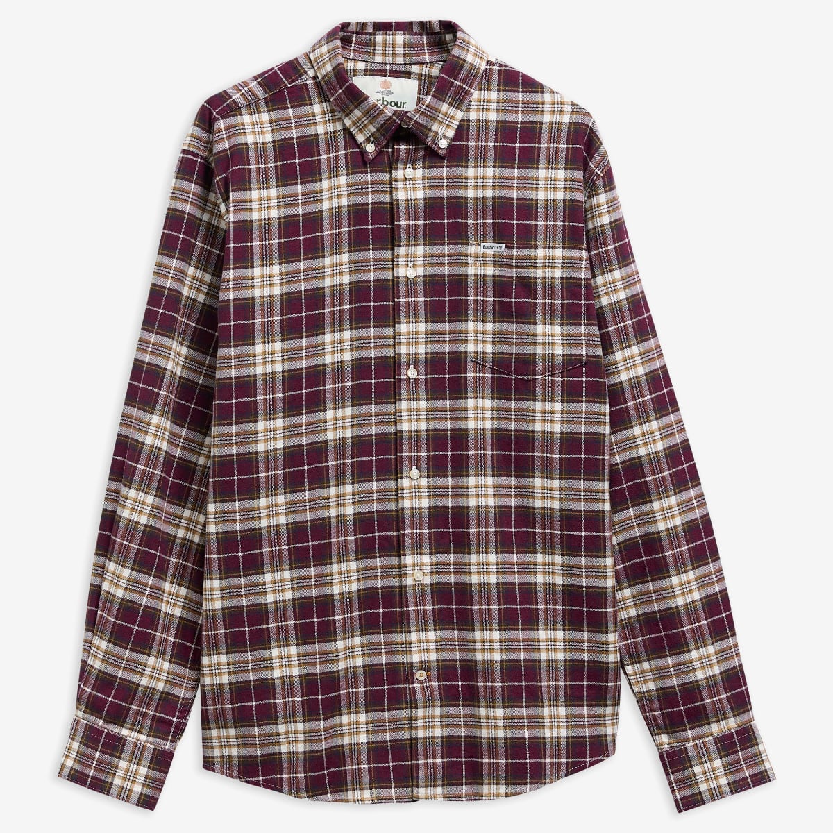 Barbour Telfield Regular Fit Men's Shirt | Dark Bordeaux