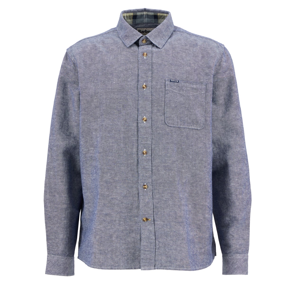 Barbour Bradden Long-Sleeve Relaxed Fit Men's Shirt | Indigo