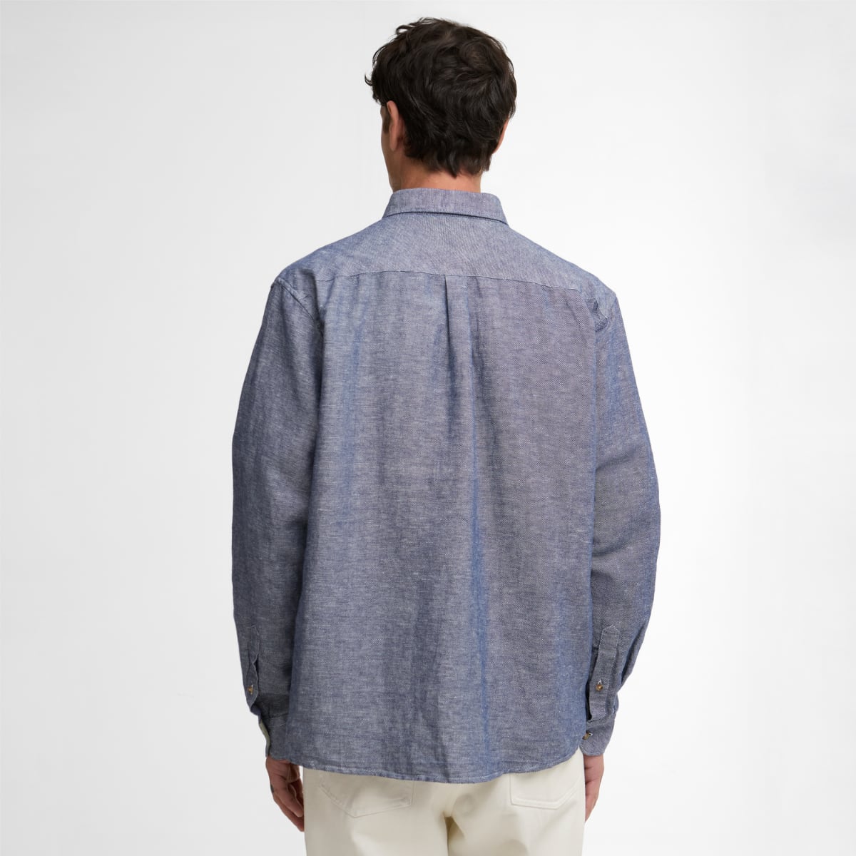 Barbour Bradden Long-Sleeve Relaxed Fit Men's Shirt | Indigo