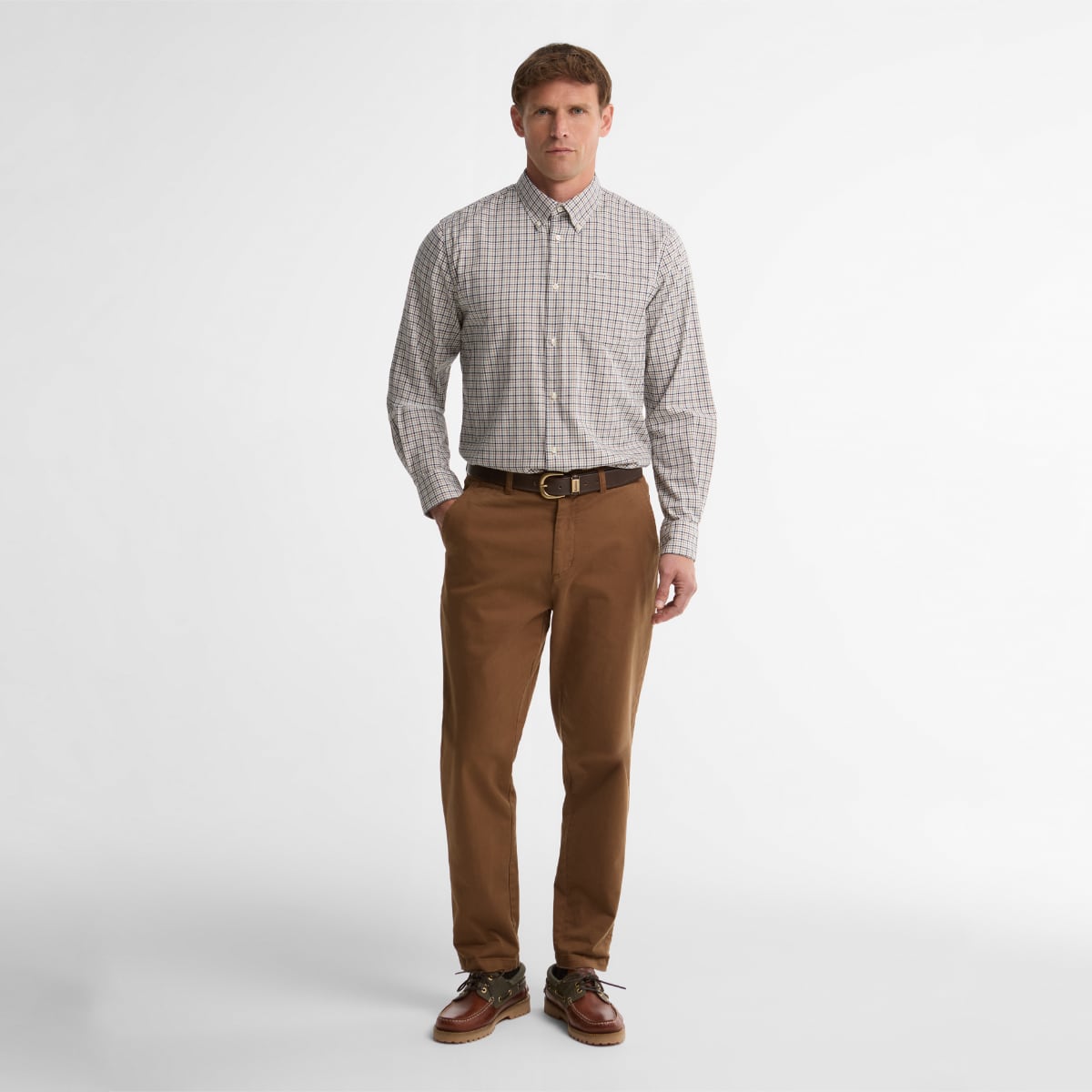 Barbour Farmtown Regular Fit Men's Shirt | Navy