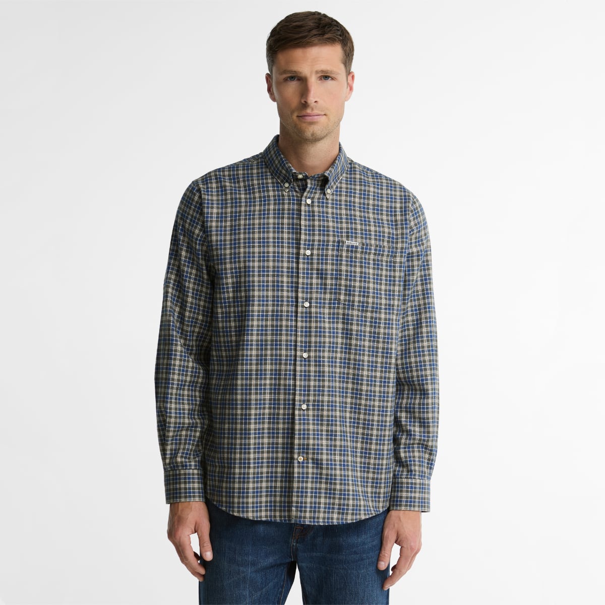Barbour Dishford Regular Fit Men's Shirt | Olive