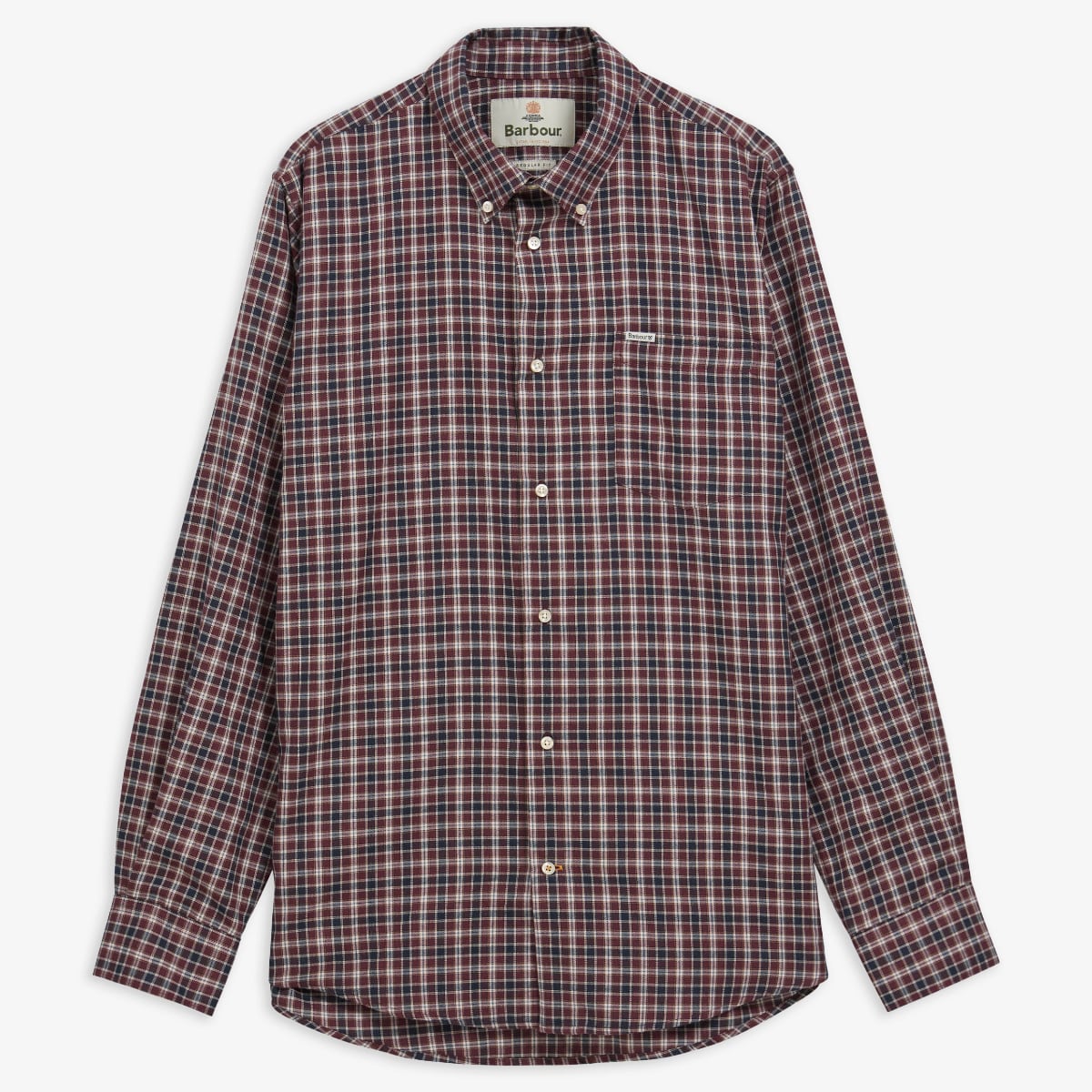 Barbour Dishford Regular Fit Men's Shirt | Dark Bordeaux