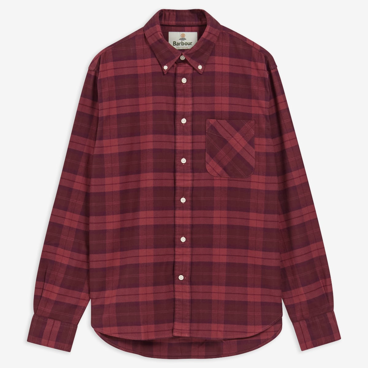 Barbour Mineral Authentic Fit Men's Shirt | Crimson Heather