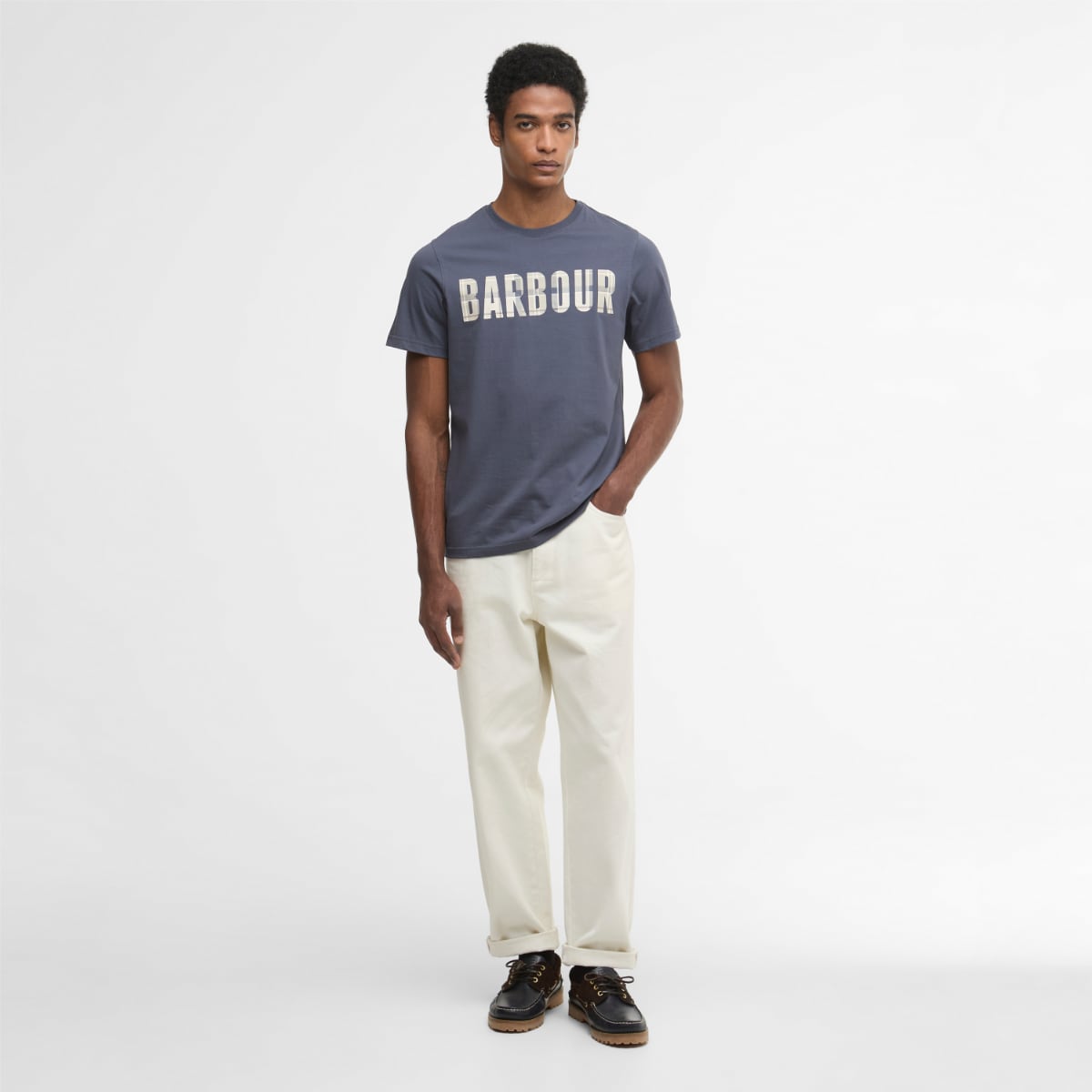Barbour Thurford Men's T-Shirt | Washed Navy