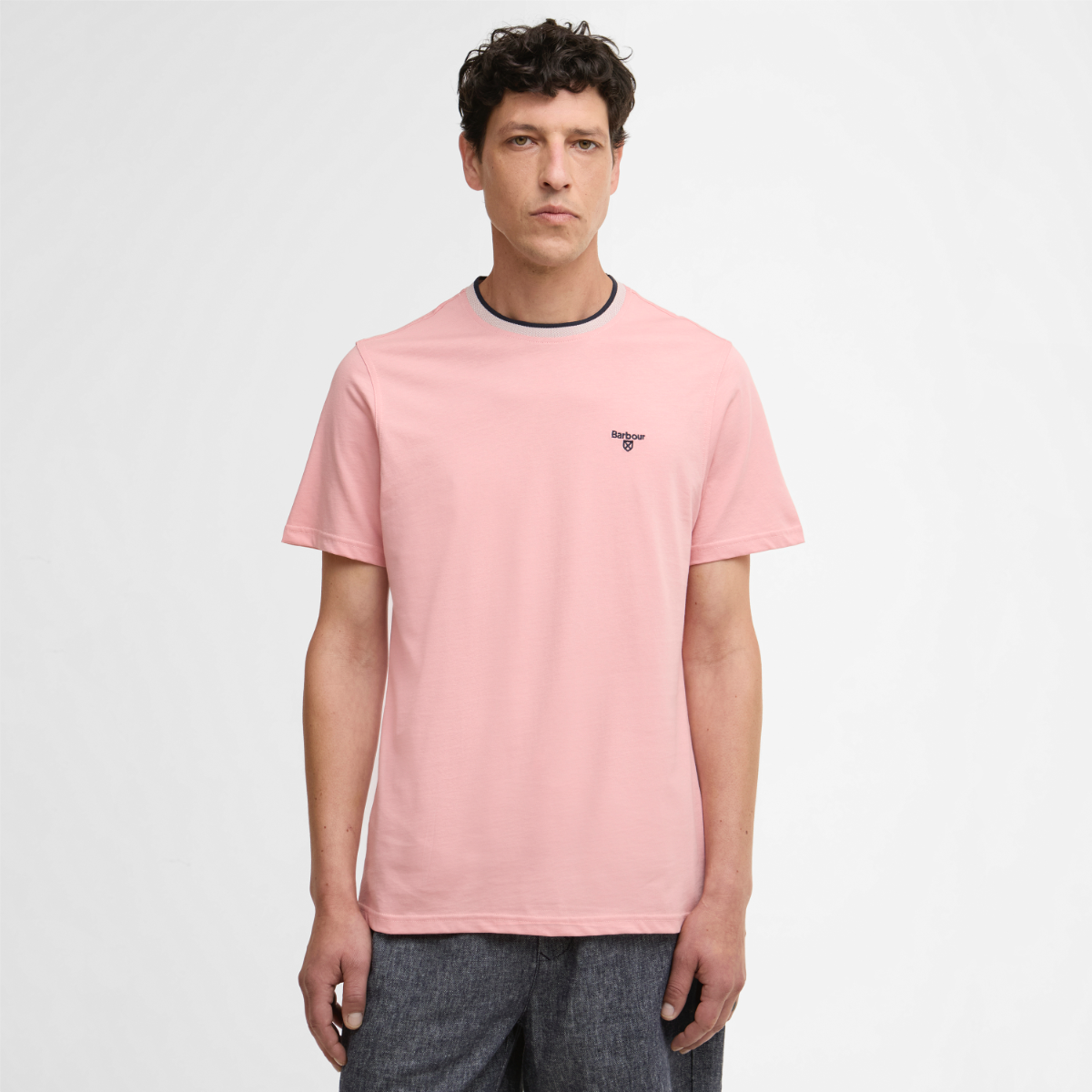 Barbour Cornsay Tailored Men's T-Shirt | Mineral Pink