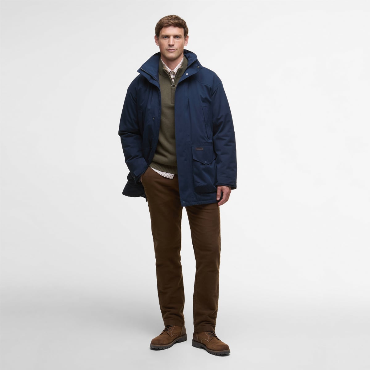 Barbour Farlam Waterproof Men's Jacket | Navy