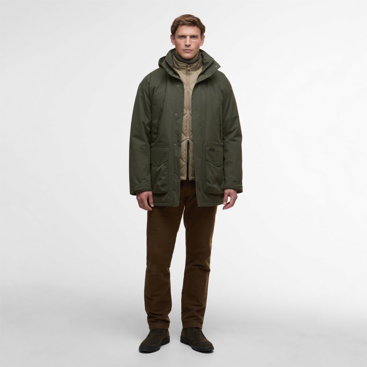 Barbour Farlam Waterproof Men's Jacket | Olive
