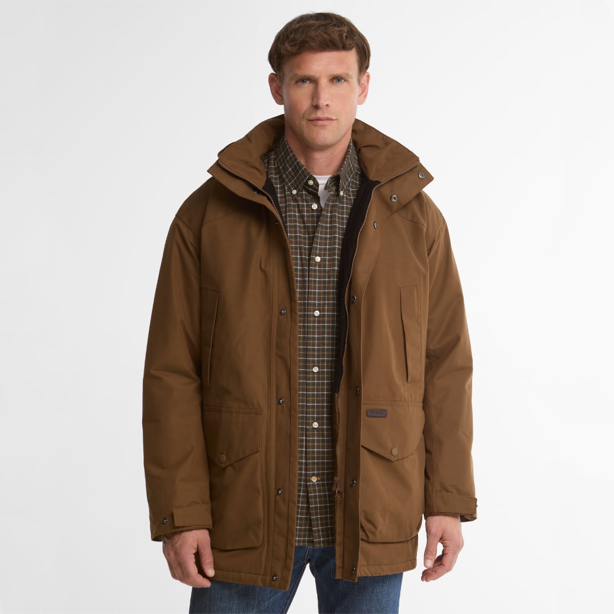 Barbour Farlam Waterproof Men's Jacket | Deep Sand