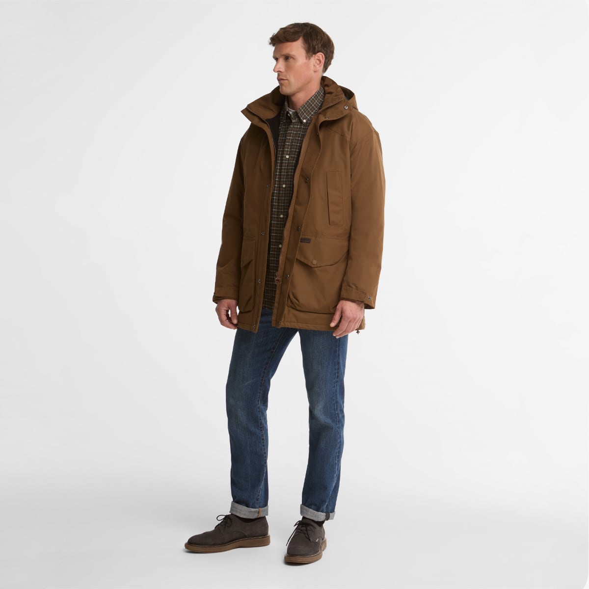 Barbour Farlam Waterproof Men's Jacket | Deep Sand