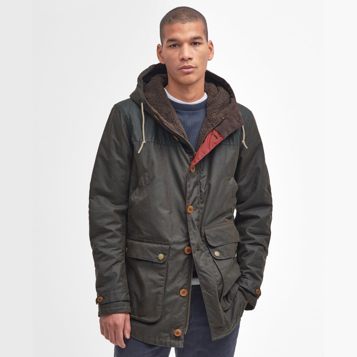 Barbour Game Parka Men's Waxed Jacket | Olive