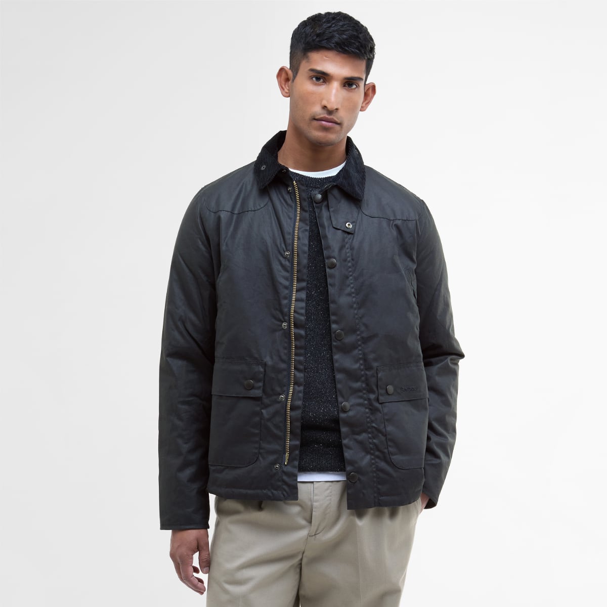 Barbour Reelin Men's Waxed Jacket | Classic Navy