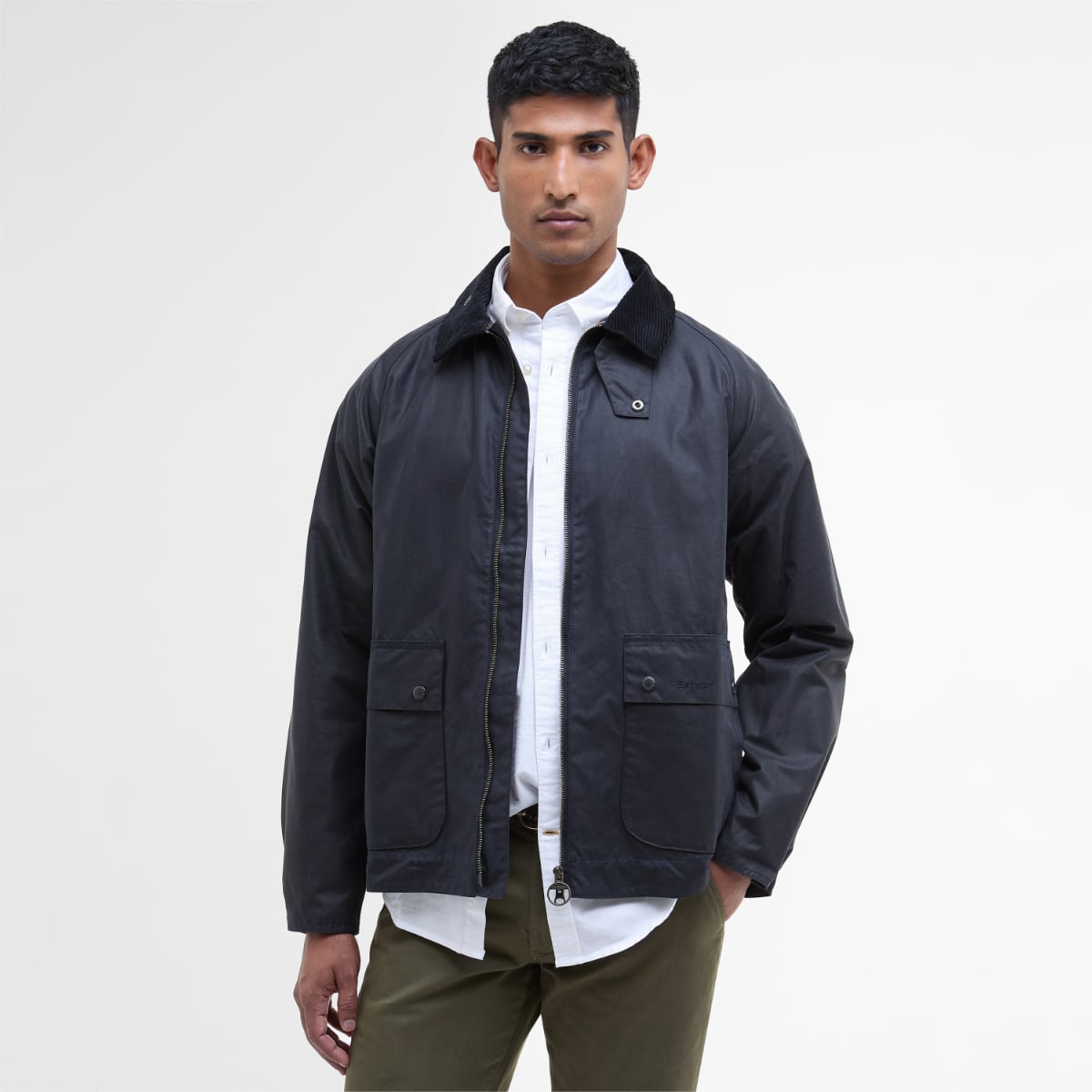 Barbour Bedale SHORT Men's Waxed Jacket | Navy