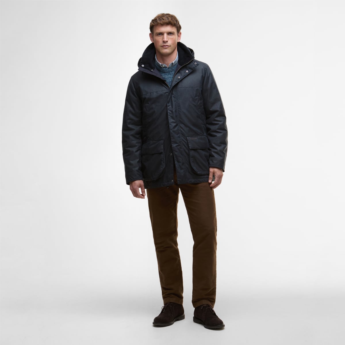 Barbour Bleaberry Men's Waxed Jacket | Navy