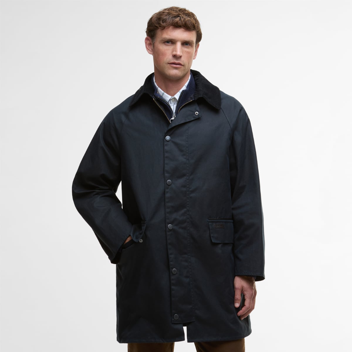 Barbour Country Mac Men's Waxed Jacket | Navy