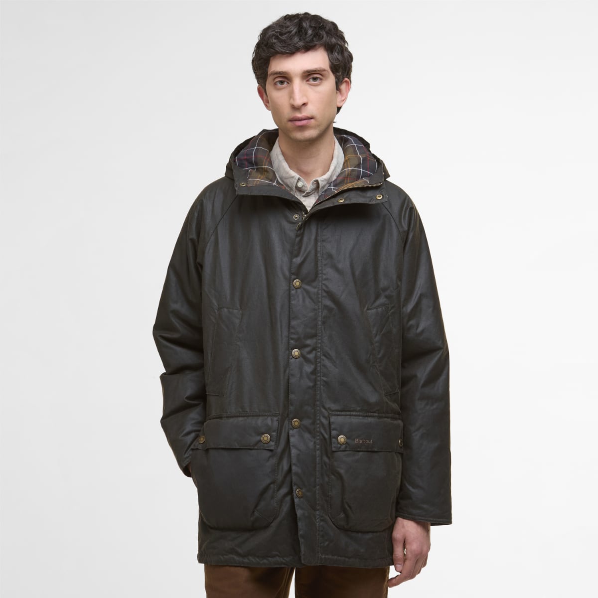 Barbour Bedale PARKA Men's Waxed Jacket | Olive