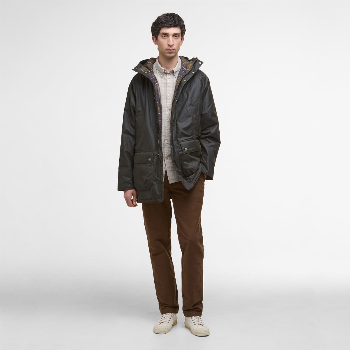 Barbour Bedale PARKA Men's Waxed Jacket | Olive