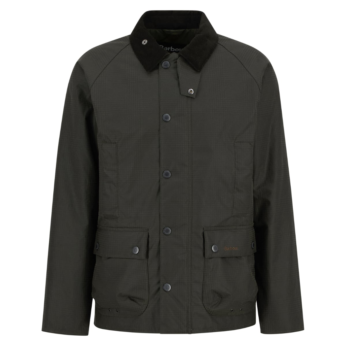 Barbour MODERN Beaufort CHECK Men's Waxed Jacket | Olive Check