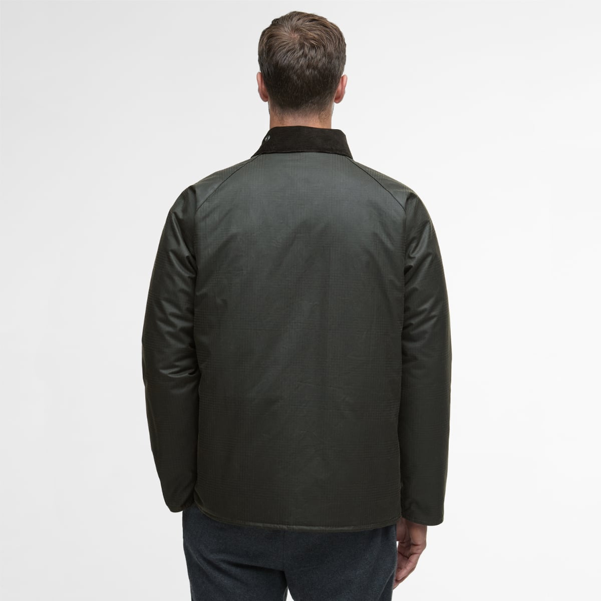 Barbour MODERN Beaufort CHECK Men's Waxed Jacket | Olive Check