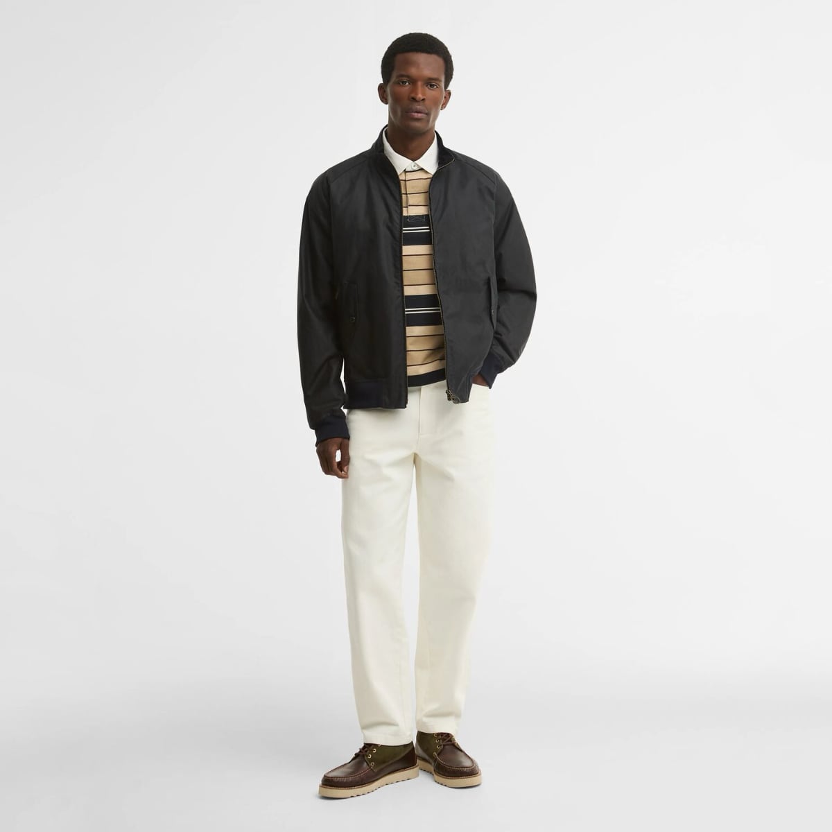 Barbour Chelsea Blouson Men's Waxed Jacket | Navy