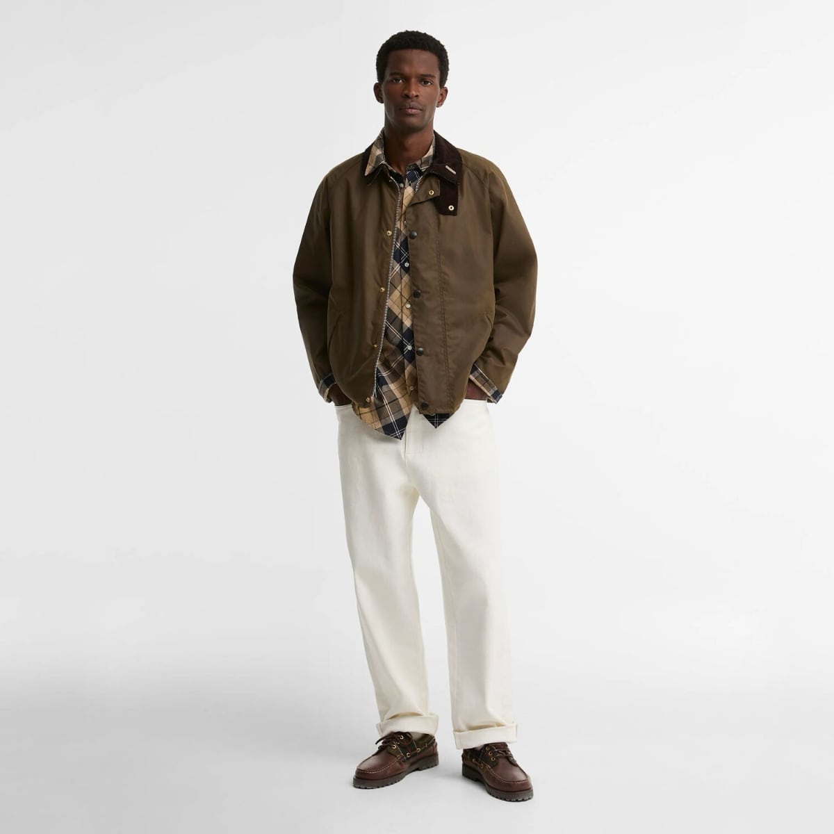 Barbour Transport Men's Waxed Jacket | Brown