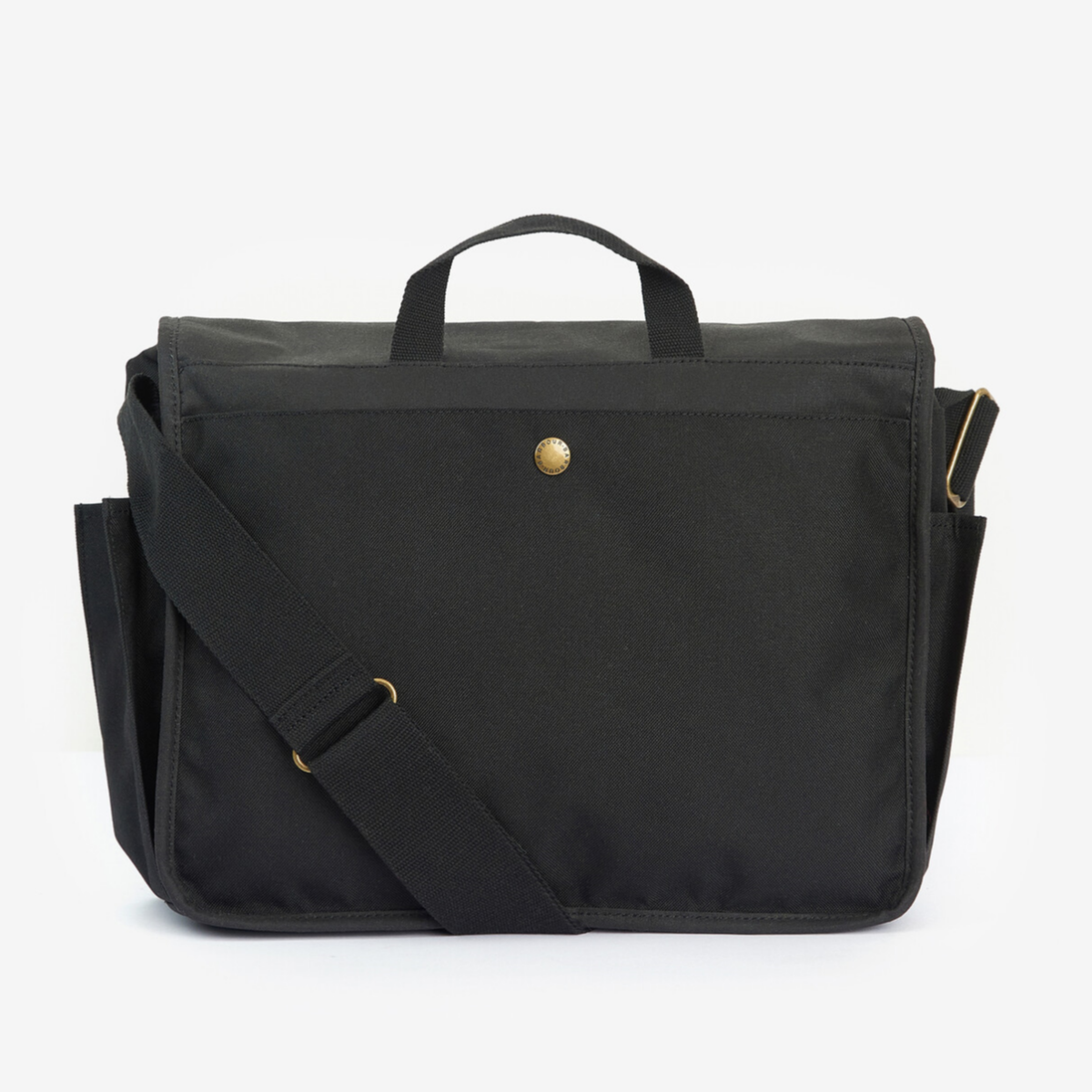 Barbour Essential Wax Messenger Bag | Black