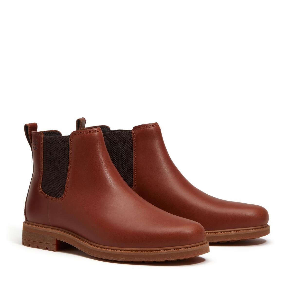 Timberland Stormbuck Mid Men's Chelsea Boots | Rust (Model  TB 0A42PGEM6)