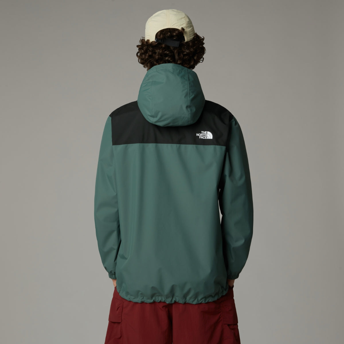 The North Face Antora Waterproof Men's Jacket | Duck Green-TNF Black