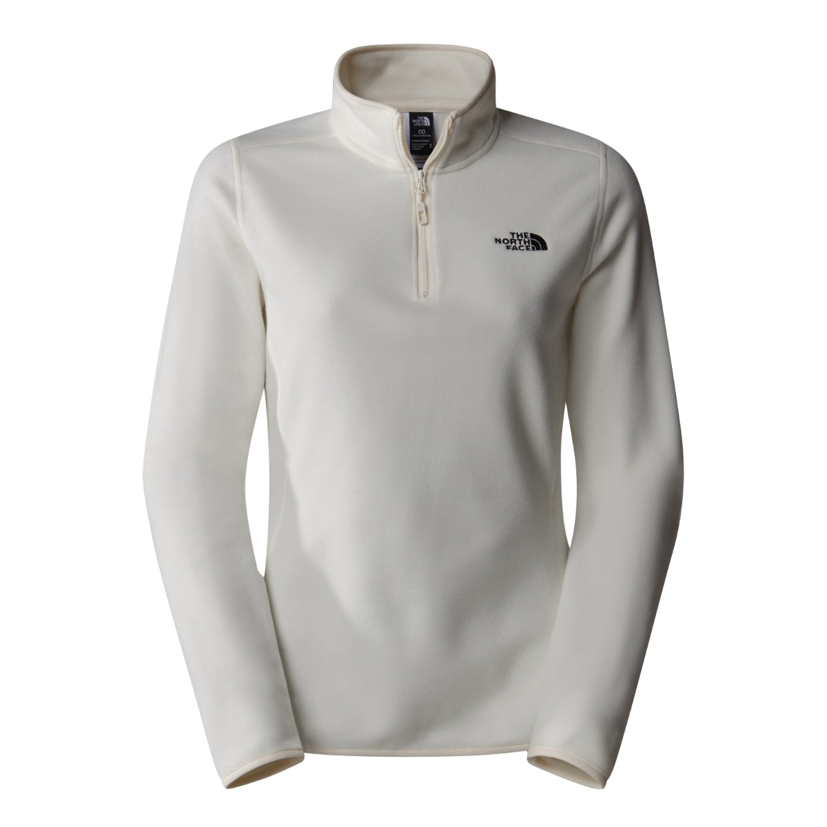 The North Face 100 Glacier 1/4 Zip Fleece Women's Jacket | White Dune-NPF