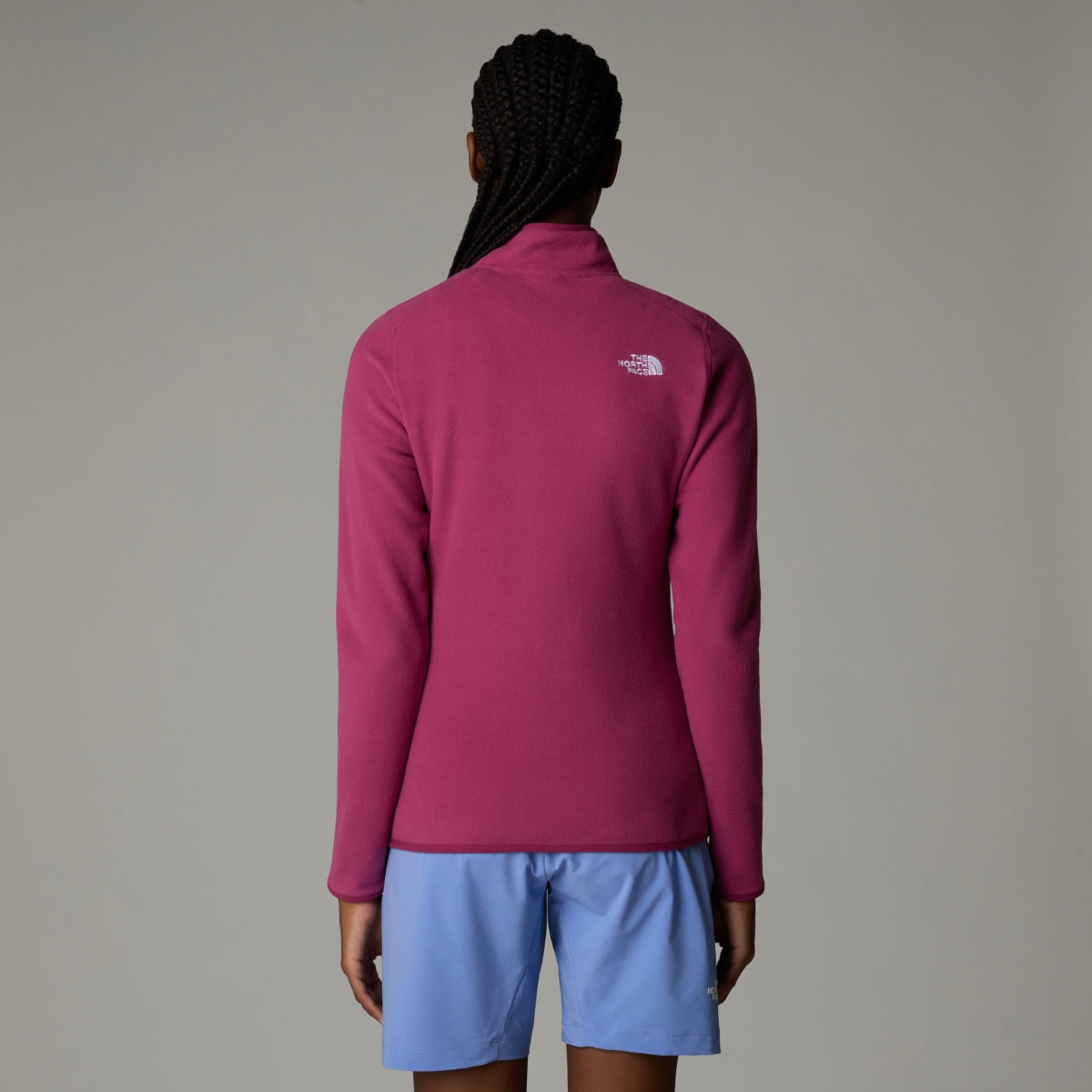 The North Face 100 Glacier 1/4 Zip Fleece Women's Jacket | Cyber Berry