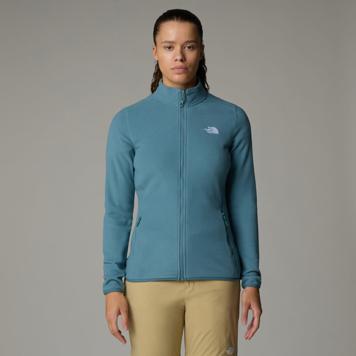 The North Face 100 Glacier Full Zip Fleece Women's Jacket | Stormy Blue