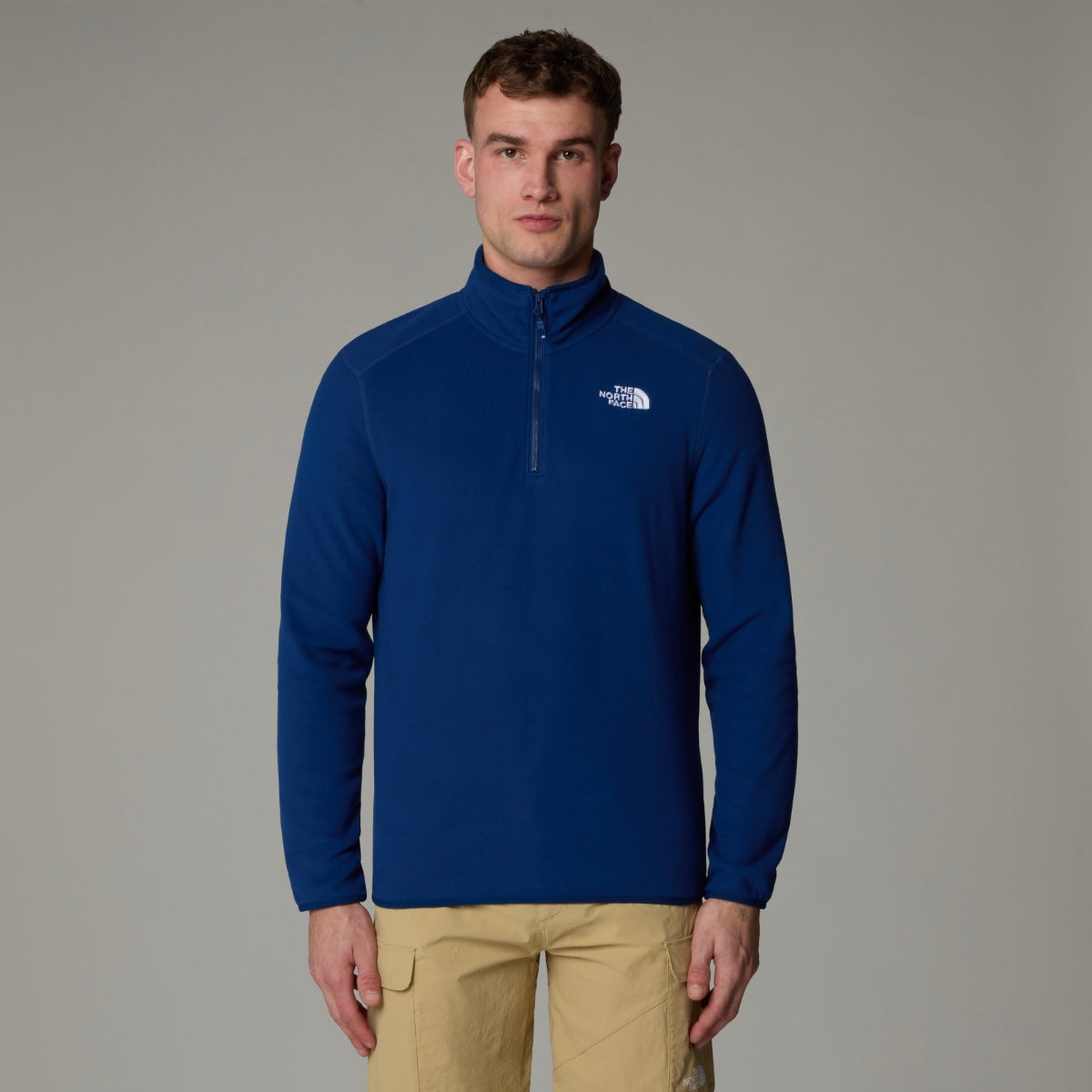 The North Face 100 Glacier 1/4 Zip Fleece Men's Top | Estate Blue