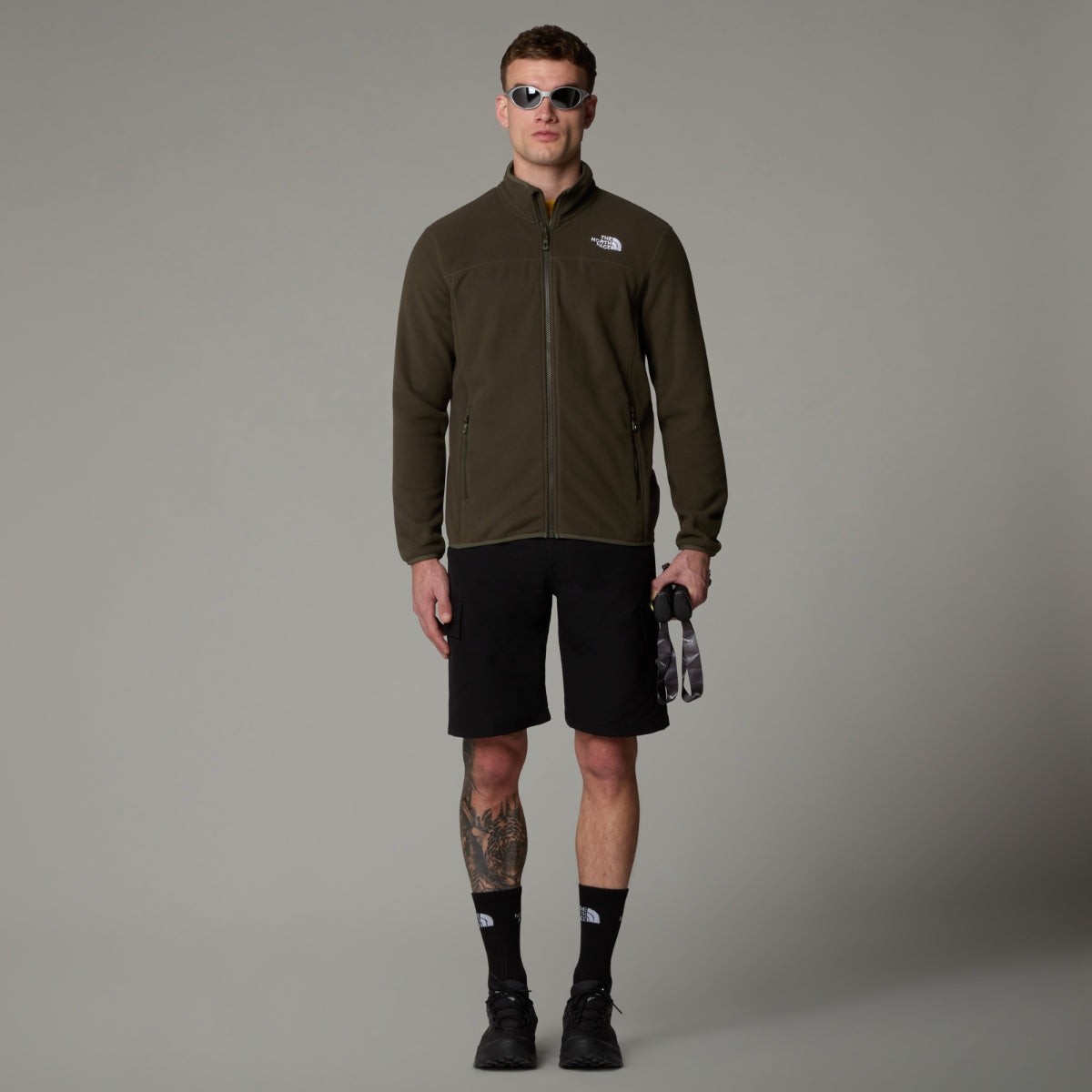 The North Face 100 Glacier Full Zip Fleece Men's Jacket | New Taupe Green
