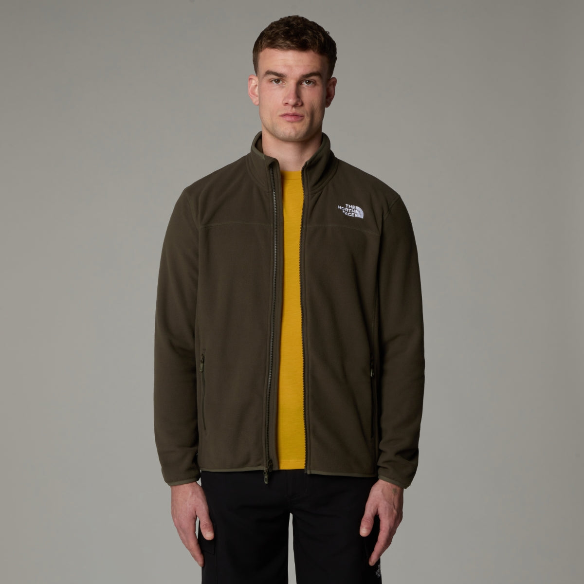 The North Face 100 Glacier Full Zip Fleece Men's Jacket | New Taupe Green