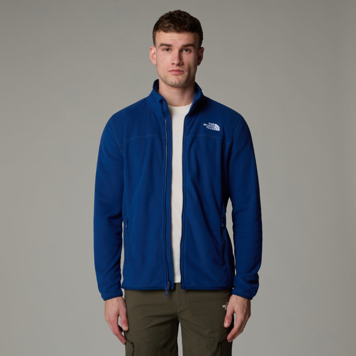 The North Face 100 Glacier Full Zip Fleece Men's Jacket | Estate Blue