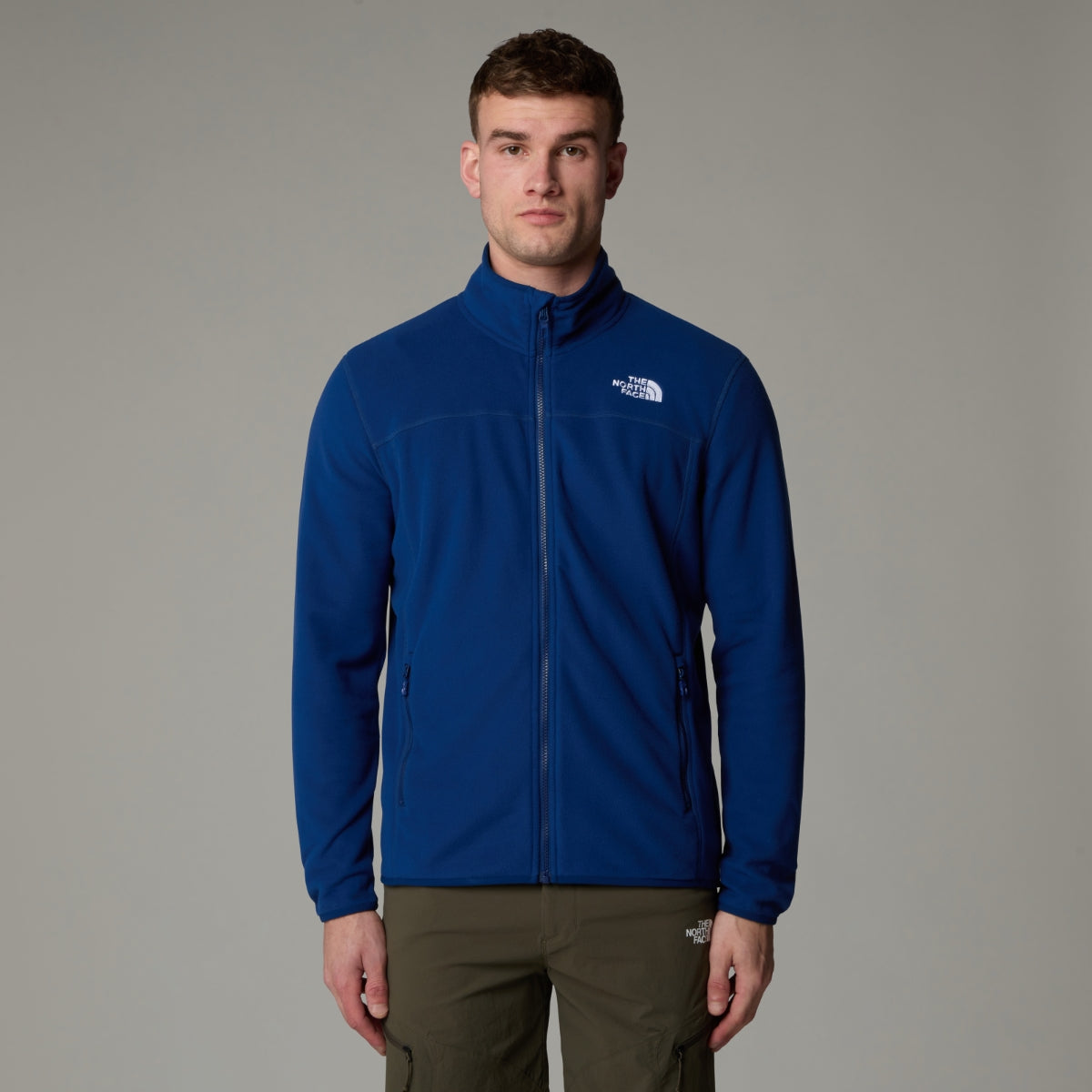 The North Face 100 Glacier Full Zip Fleece Men's Jacket | Estate Blue
