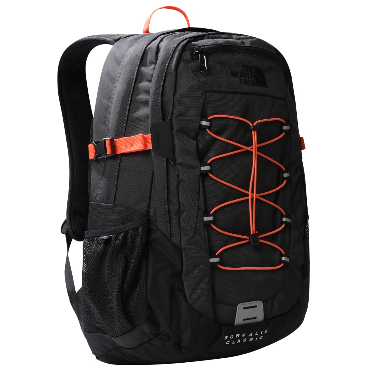 The North Face Borealis Classic Backpack | Asphalt Grey-Retro Orange