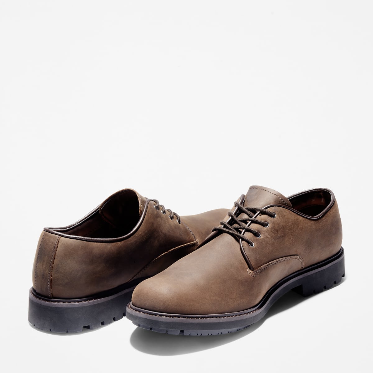Timberland Earthkeepers Stormbuck Plain Toe Oxford Men's Shoes | Burnished Dark Brown Oiled (Model TB 05550R242)