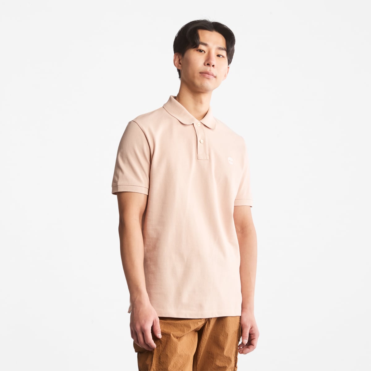 Timberland Millers River Piquet Men's Polo | Light Pink