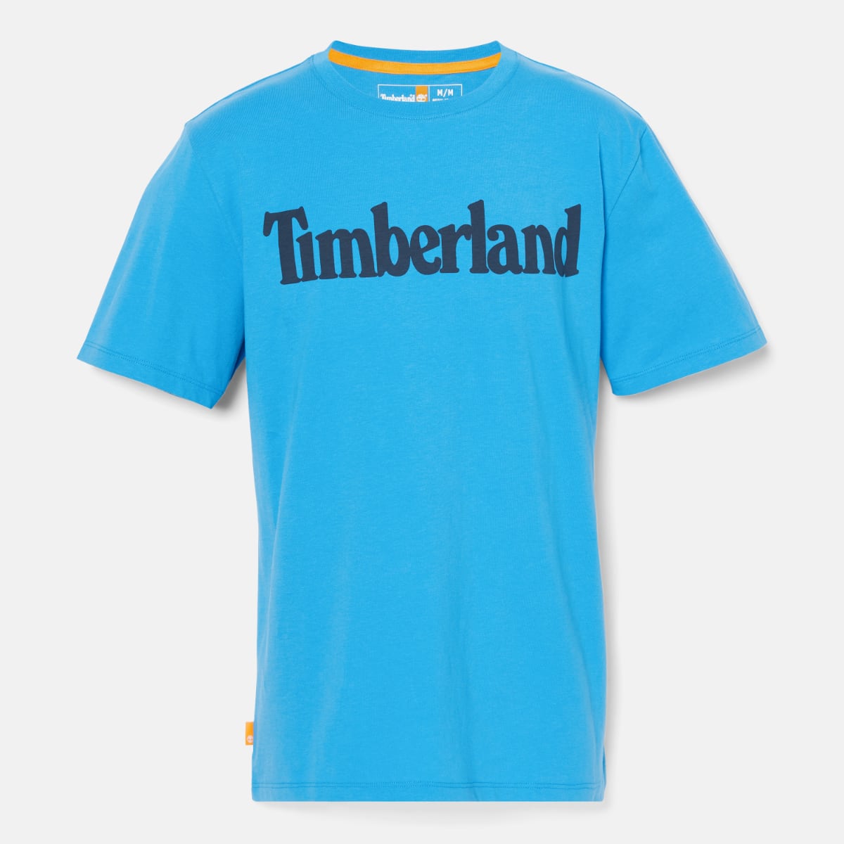 Timberland Kennenec Linear Logo Men's T-Shirt | Super Sonic Blue