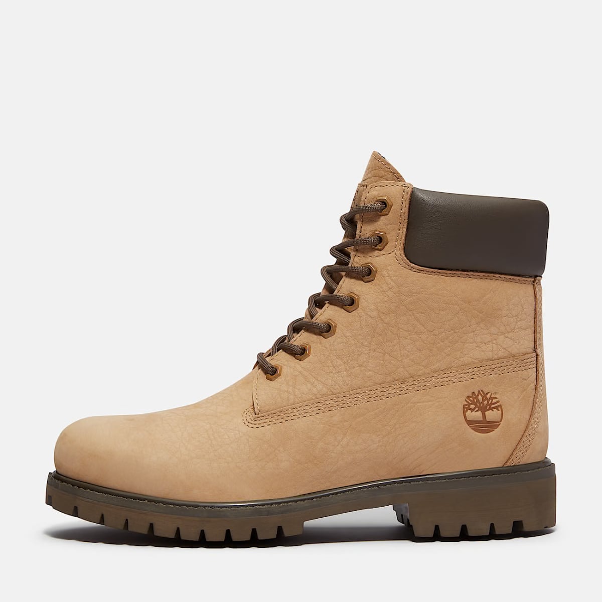 Timberland Premium 6-Inch Waterproof Men's Boots |  Mid Beige NuBuck (Model TB 0A6G1RAFH)