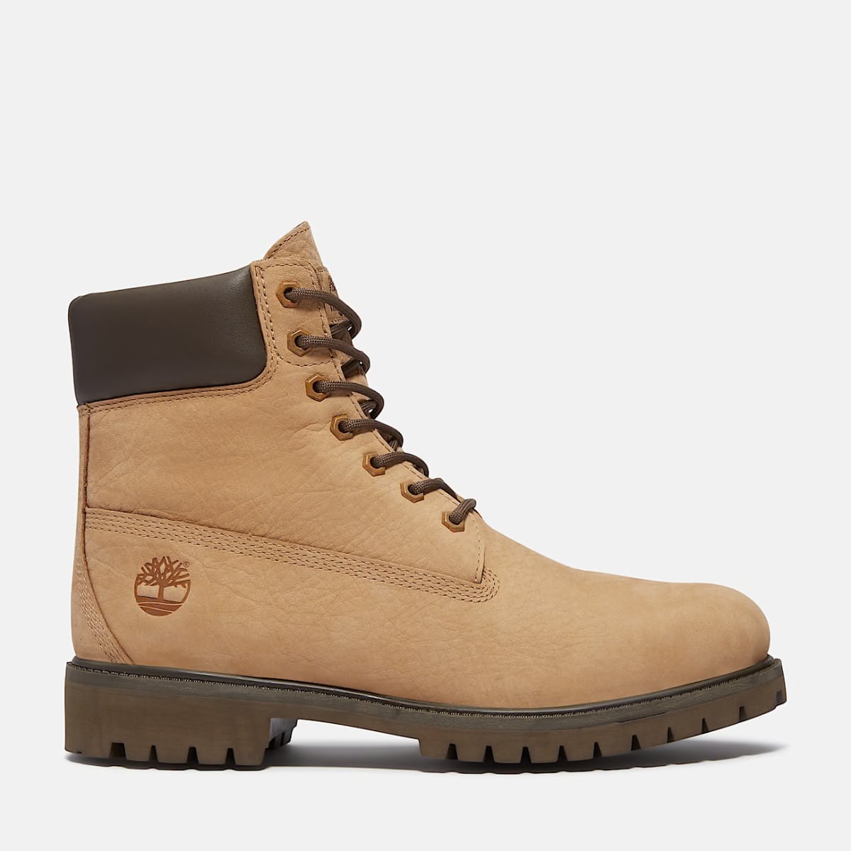 Timberland ベージュ ハイカット プレミアム Timberland Premium 6-Inch Waterproof Men's Boots | Mid Beige NuBuck (M