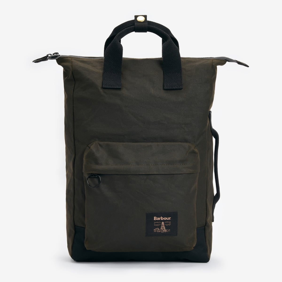 Barbour Field Waxed Backpack | Olive