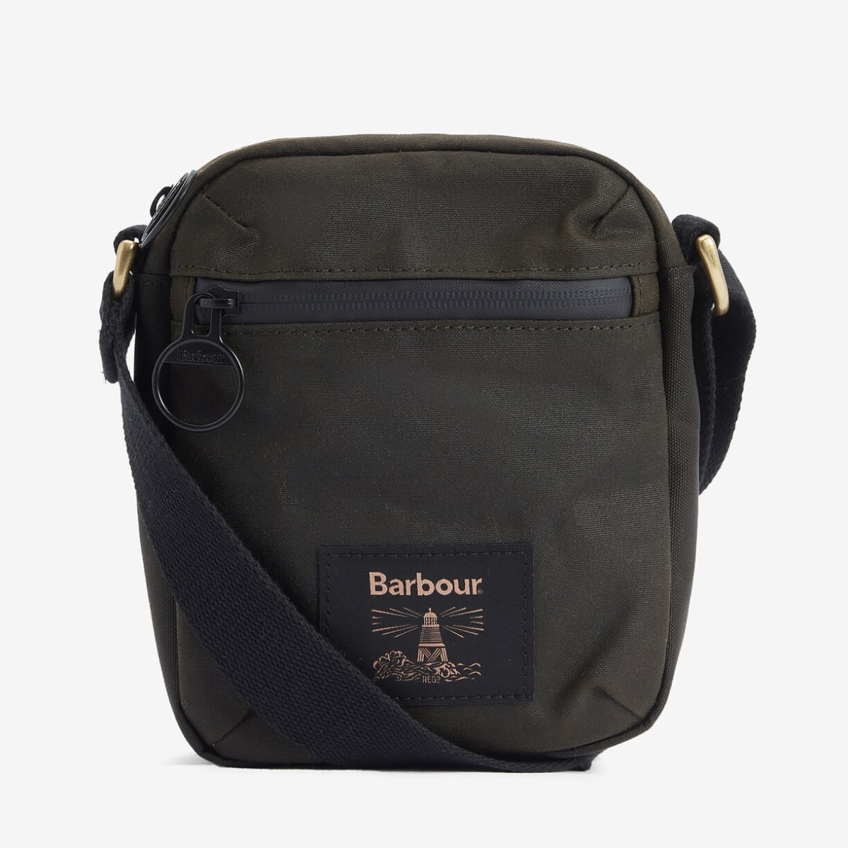 Barbour Field Waxed Crossbody Bag | Olive