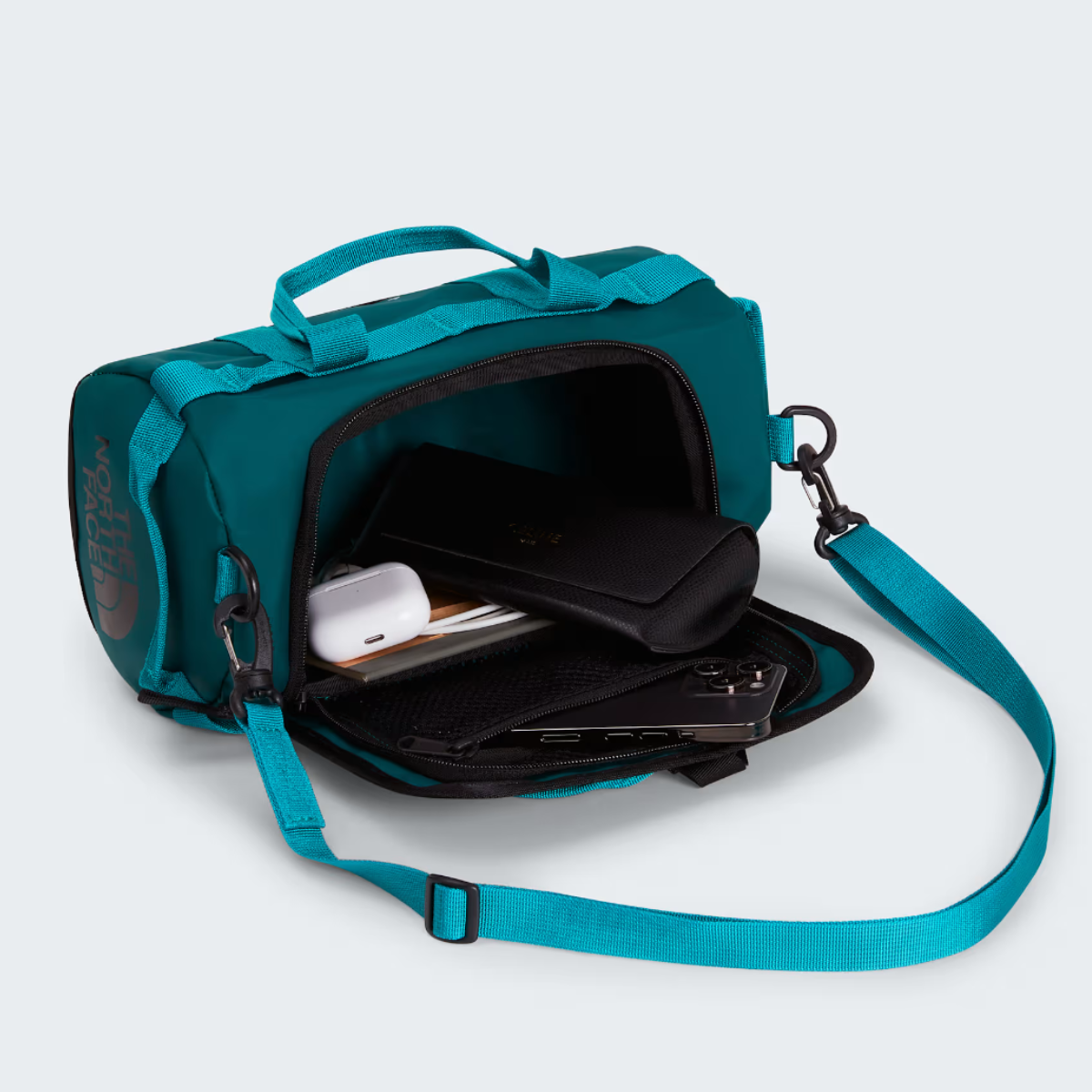 The North Face Base Camp Duffel Shoulder Bag | Pacific Teal - Restorative Teal / TNF Black