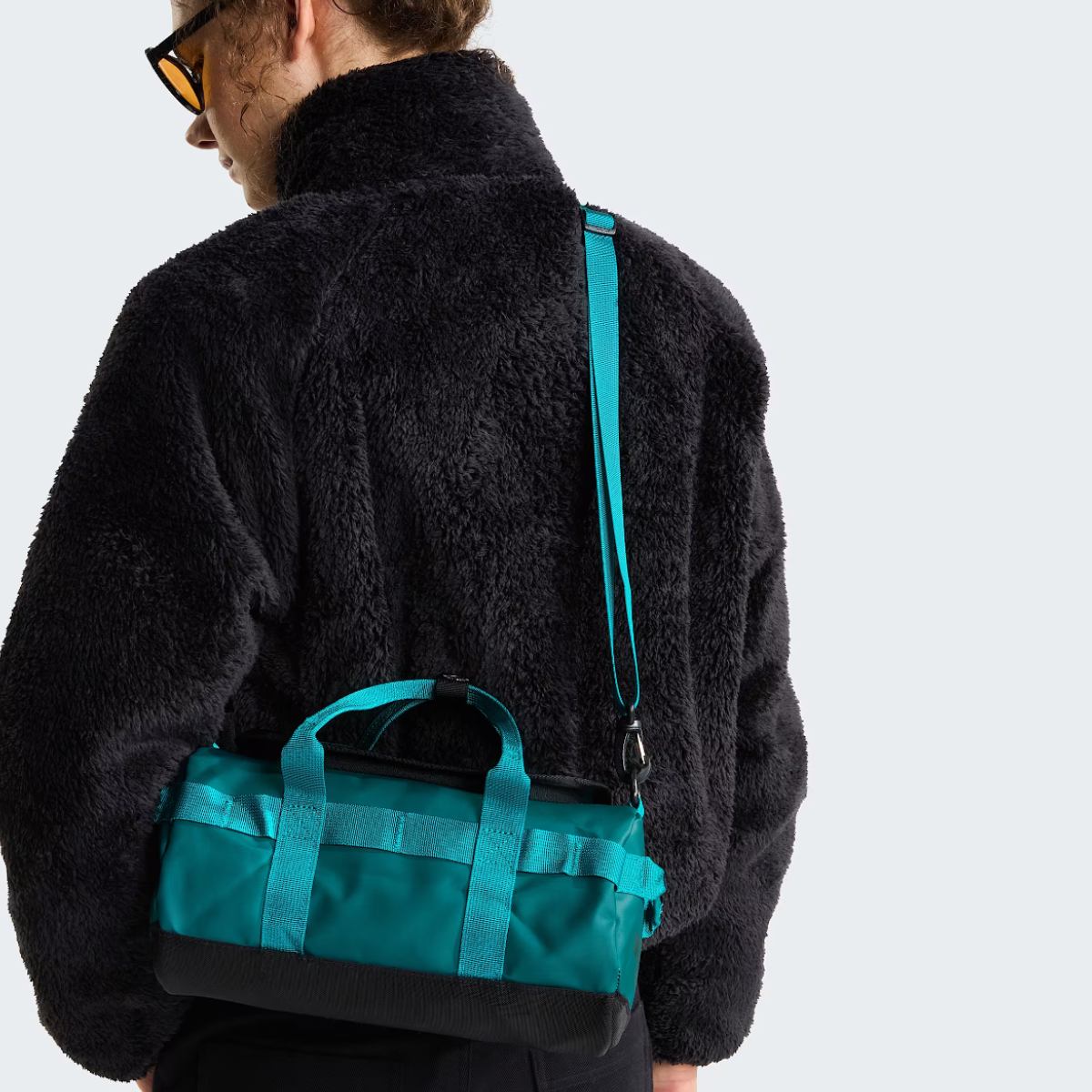 The North Face Base Camp Duffel Shoulder Bag | Pacific Teal - Restorative Teal / TNF Black