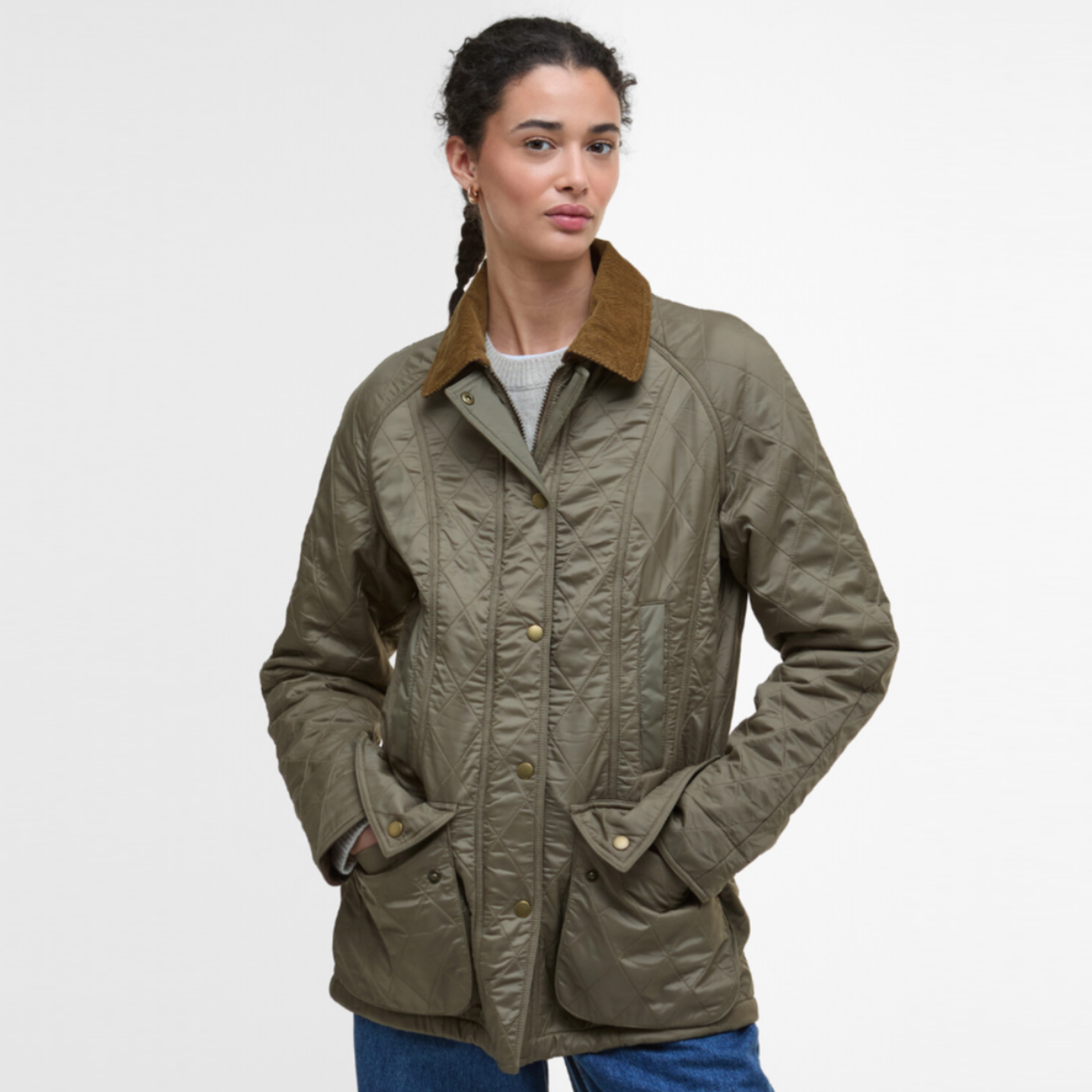 Barbour Beadnell Polarquilt Women's Jacket | Military Brown